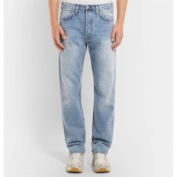 Acne Studios 1996 Light Blue Trash Jeans Straight Leg Denim B00019- 28x32 Italy